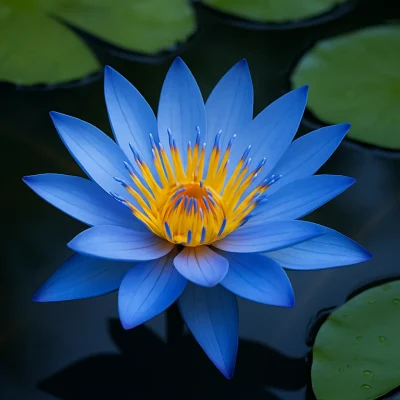 blue lotus flower